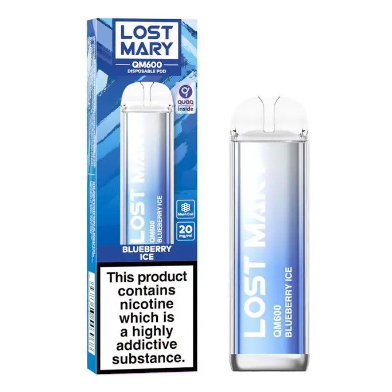 Blueberry Ice Lost Mary QM600 Disposable Vape 